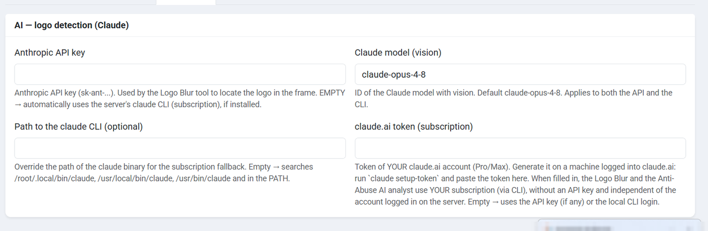 Deteção de logótipos com IA (Claude)